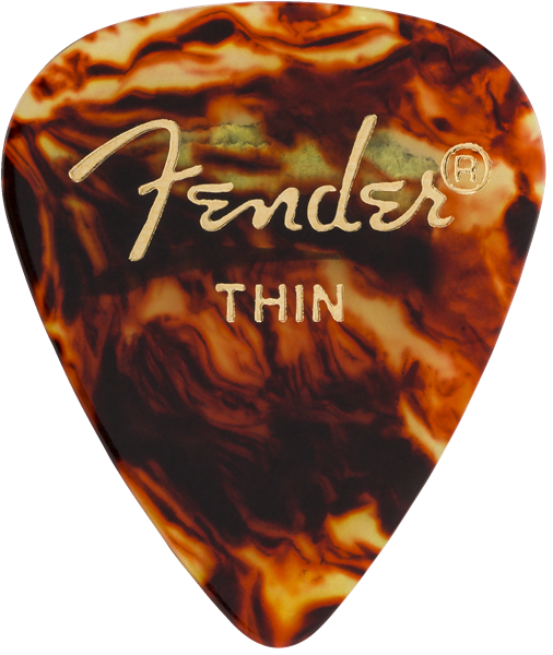 Fender - Classic Celluloid - Tortoise Shell - 351 Shape - Thin - (144) - 198-0351-100