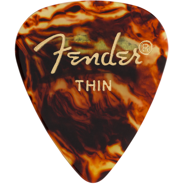 Fender - Classic Celluloid - Tortoise Shell - 351 Shape - Thin - (144) - 198-0351-100