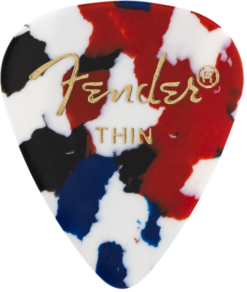 Fender - Classic Celluloid - Confetti - 351 Shape - Thin - 144 Count - 198-0351-150