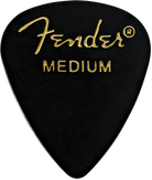 Fender - Classic Celluloid - Black - 351 Shape - Medium - 144 Count - 198-0351-306