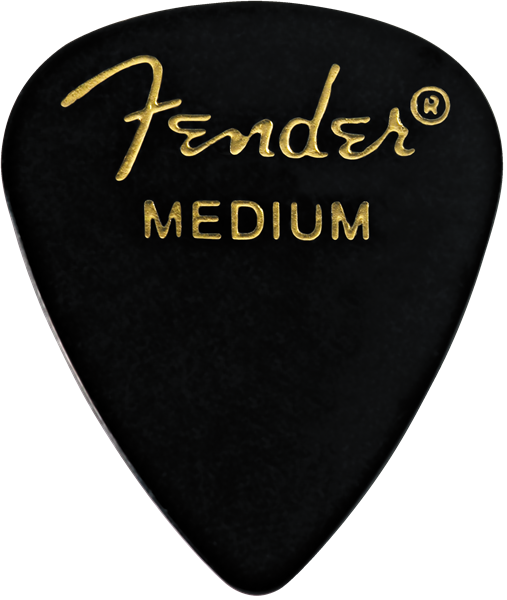 Fender - Classic Celluloid - Black - 351 Shape - Medium - 144 Count - 198-0351-306