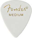 Fender - Classic Celluloid - White - 351 Shape - Medium - 144 Count - 198-0351-380