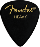 Fender - Classic Celluloid - Black - 351 Shape - Heavy -144 Count - 198-0351-506