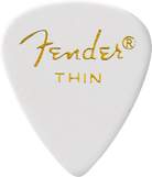 Fender - Classic Celluloid - White - 351 Shape - Thin - 12 Count - 198-0351-780