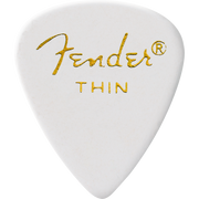 Fender - Celluloïd classique - Blanc - Forme 351 - Fin - 12 unités - 198-0351-780