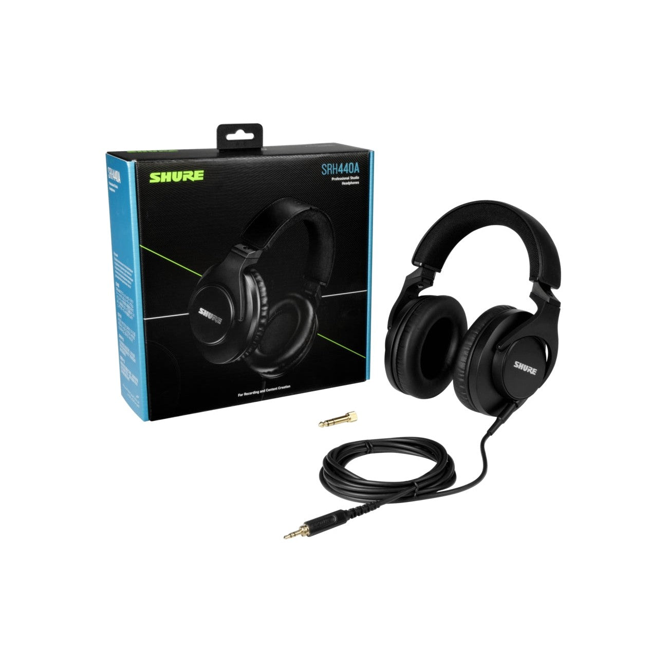SHURE SRH440A 有線ヘッドホン ブラック Shure - SRH440A Professional Studio – Steve's Music Store