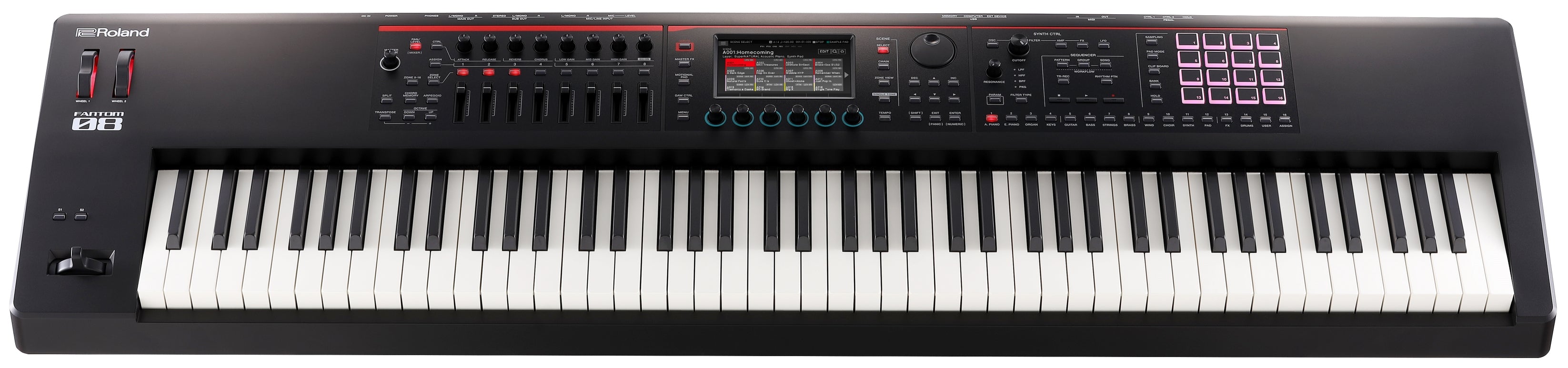 Roland - FANTOM-08 Synthesizer Keyboard – Steve's Music Store