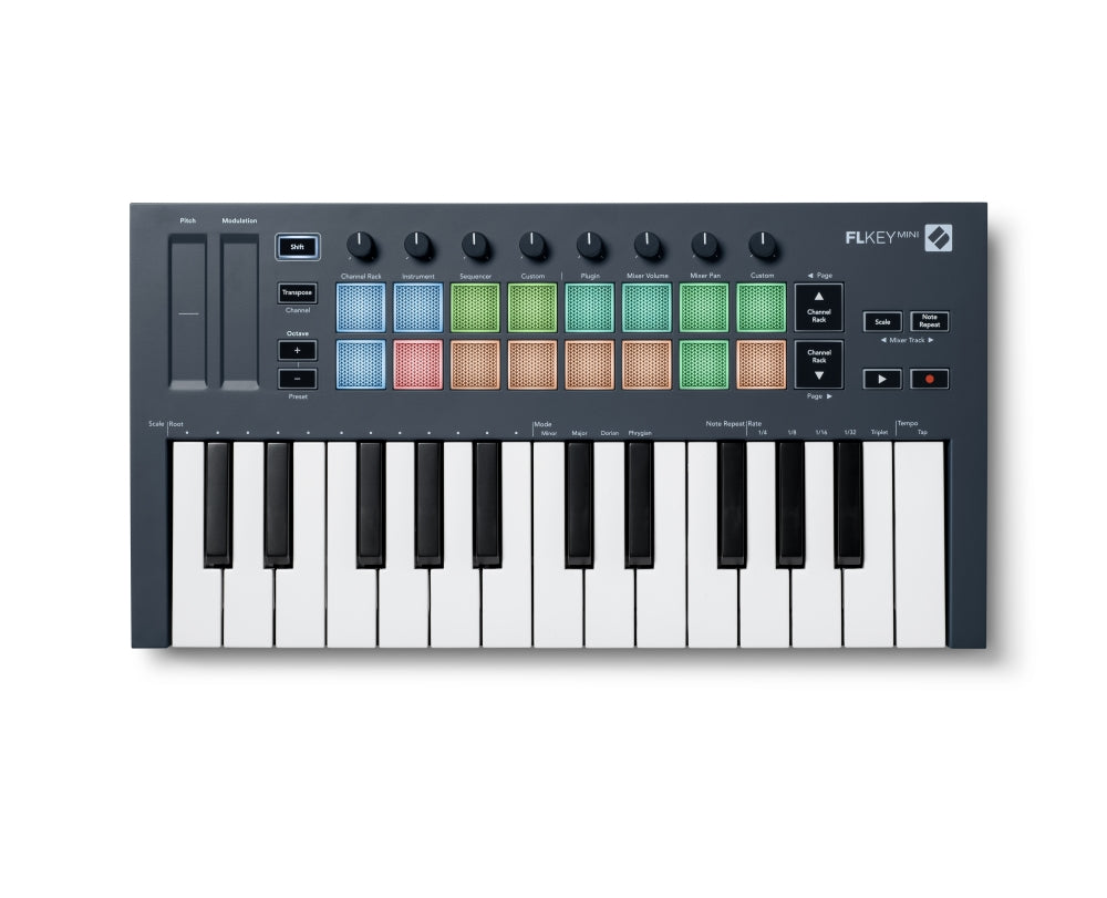 FLKEY Mini MIDIキーボード Novation - FLkey Mini compact 25-mini-key MIDI keyboard for making