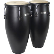 Mano Percussion - Conga Set 10" & 11" with Basket Stands - Midnight Black Satin  - MP1601BS-MBS