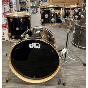 DW drums - Collectors Series 4-Piece Shell Kit Black Gold Hardware