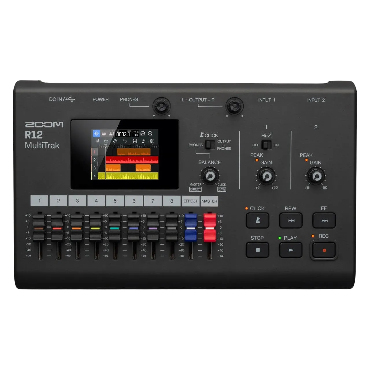 Zoom - Zoom R12 Battery Powered Multitrak Recorder