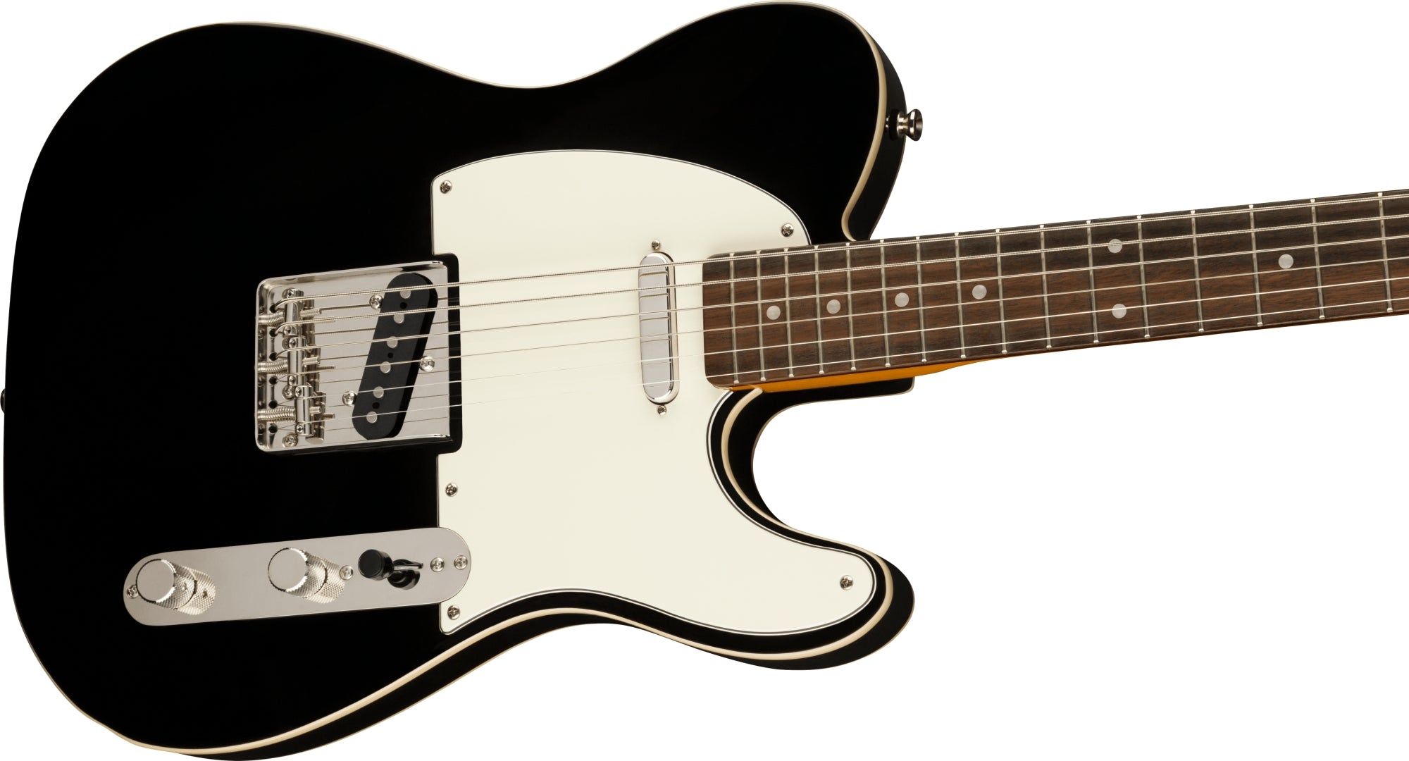 Squier - Classic Vibe Baritone Custom Telecaster® - Laurel Fingerboard -  Parchment Pickguard - Black 037-4042-506