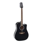 Takamine - G-Series Cutaway Dreadnought Acoustic Guitar With Gig Bag - Black  - GD34CE-BLK