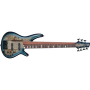 Ibanez - SR Bass Workshop 7str Electric Bass  - Cosmic Blue Starburst - SRAS7CBS