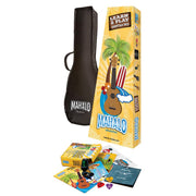Mahalo - Kahiko Series Learn 2 Play Ukulele Pack - Transparent Brown - MK1-TBR-K