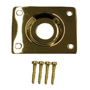 Ibanez - Jack plate - square metal gold – 4JKP003-GD