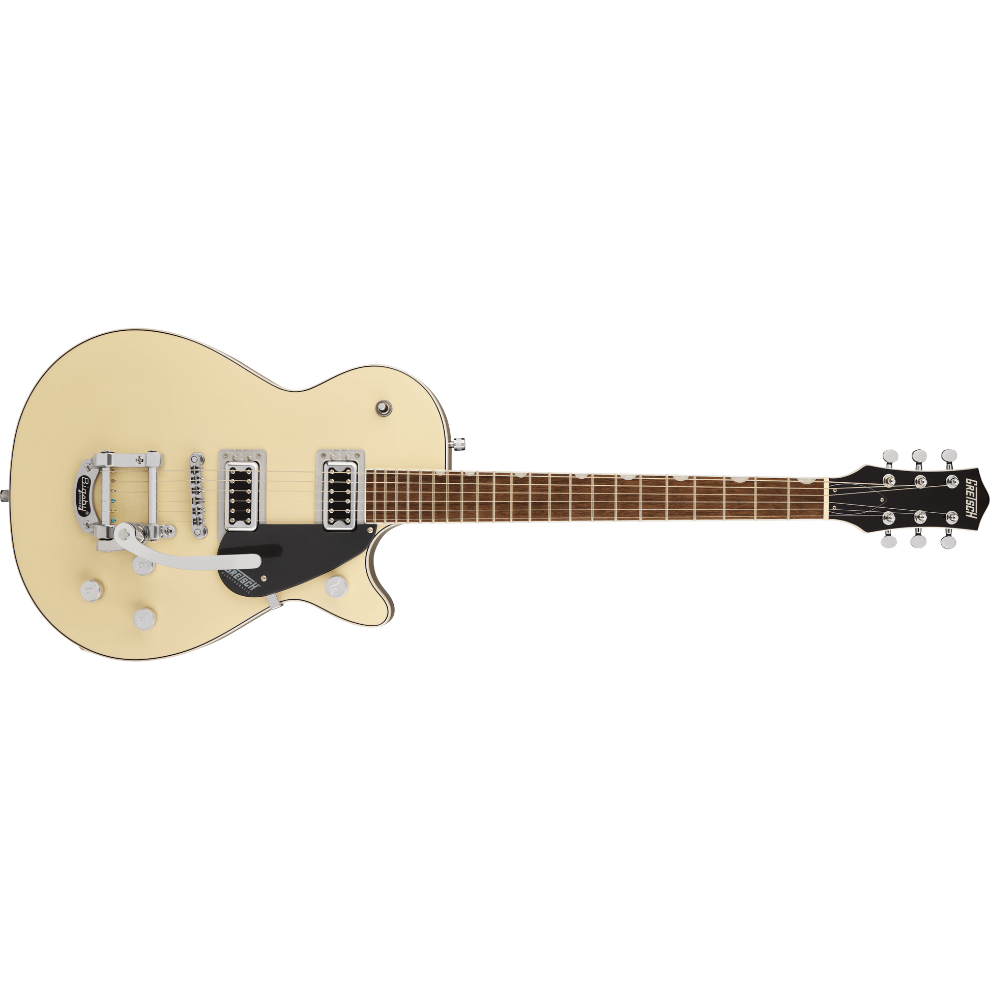Gretsch - G5230T Electromatic® Jet™ FT Single-Cut with Bigsby®, Laurel Fingerboard, Two-Tone Vintage White/ London Grey - 250-7210-572
