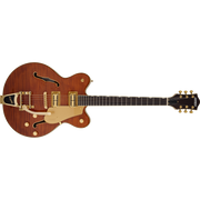 Gretsch - Electromatic™ LTD Flame Okoume Broadkaster® Double-Cut with Bigsby® - Rosewood Fingerboard - Roundup Orange - 250-8840-523