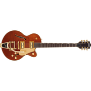 Gretsch - Electromatic™ LTD Flame Okoume Broadkaster® Jr. Single -Cut with Bigsby® - Rosewood Fingerboard - Roundup Orange - 250-9730-523