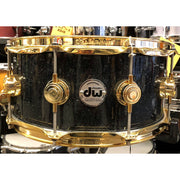 DW Drums - Performance Series Snare 6x14 Black Ice with Gold Hardware