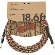 Fender - 18.6' Festival Instrument Cable, Pure Hemp, Rainbow – 0990918299 Rainbow
