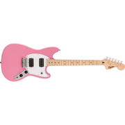 Squier - Squier Sonic™ Mustang® HH - Maple Fingerboard - White Pickguard - Flash Pink 037-3702-555