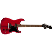 Squier - Paranormal Strat-O-Sonic, Laurel Fingerboard, Black Pickguard, Crimson Red Transparent 037-7035-538