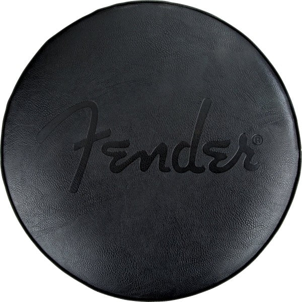 Fender - Fender® Embossed Black Logo Barstool - Black/Black - 30