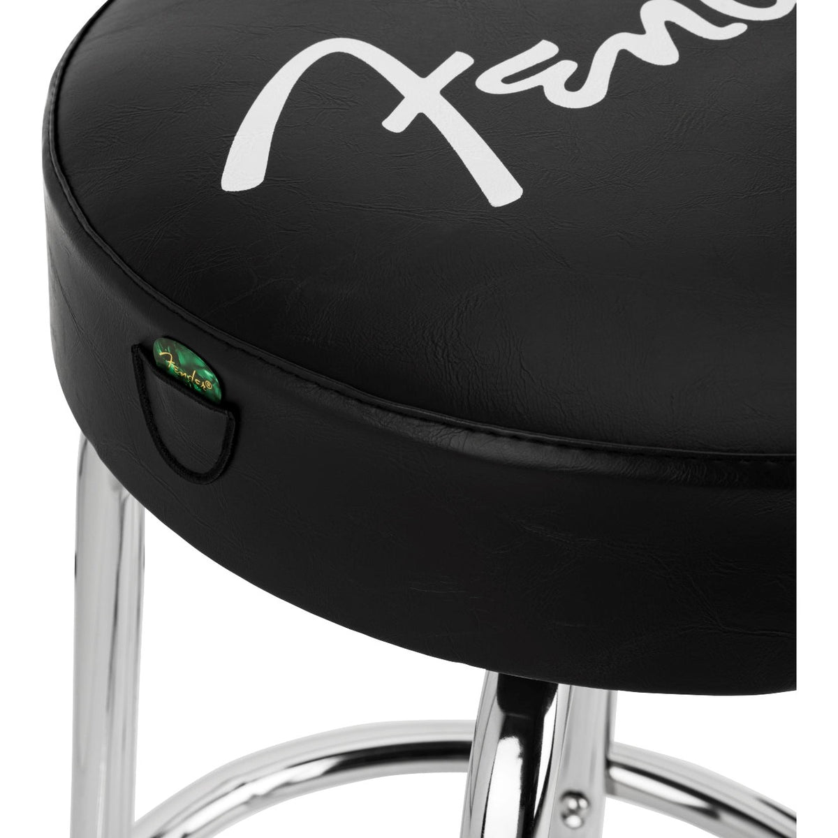 Fender Fender® Spaghetti Logo Pick Pouch Barstool Black/Chrome
