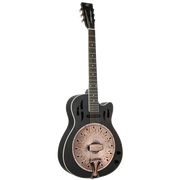 Ortega - Guitare résonateur série Americana, finition acajou noir satiné vieilli - RRG40CE-DBK