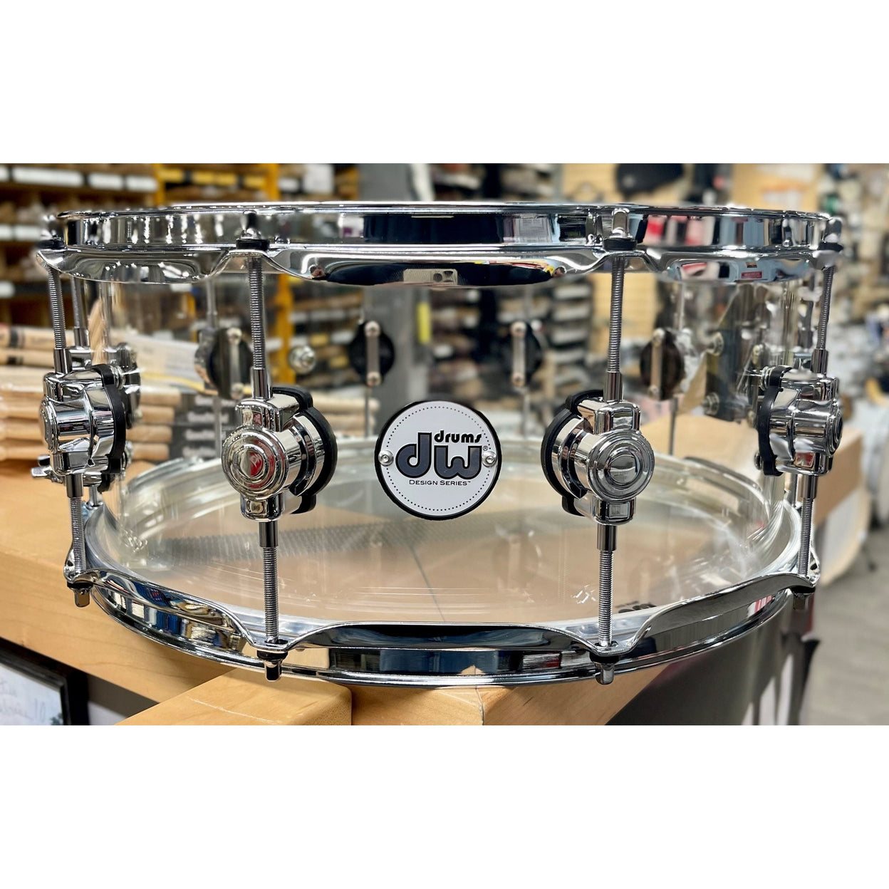 DW Drums - Design Series Seamless Acrylic Snare 6x14 DDAC0614SSCL