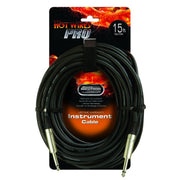 On-Stage - Hot Wires Pro Instrument Cable with Neutrik Connectors (QTR-QTR - 15')  - IC-15NN