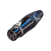 Neutrik - NC3FXX-BAG Connecteur XLR femelle pour montage sur câble - Boîtier en métal noir