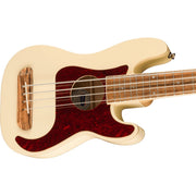 Fender - Fullerton Precision Bass® Uke -  Walnut Fingerboard -  Tortoiseshell Pickguard -  Olympic White  - 097-0583-505