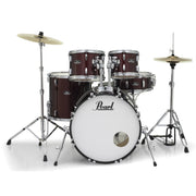 Pearl - Roadshow 5-Piece Drum Set With 22" Bass Drum - Hardware & Cymbals - Wine Red  - RS525SCC91
