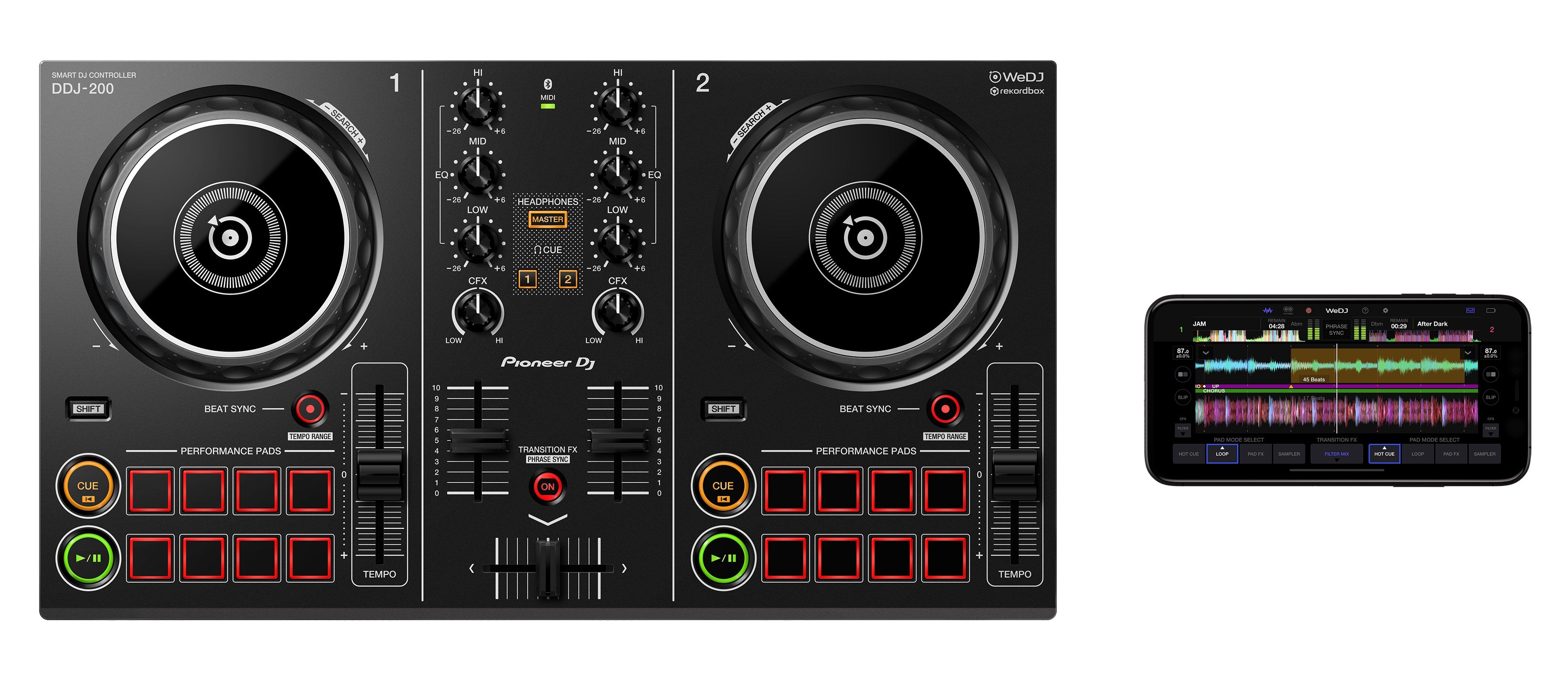 Pioneer DJ - DDJ-200 2-channel Smart DJ controller