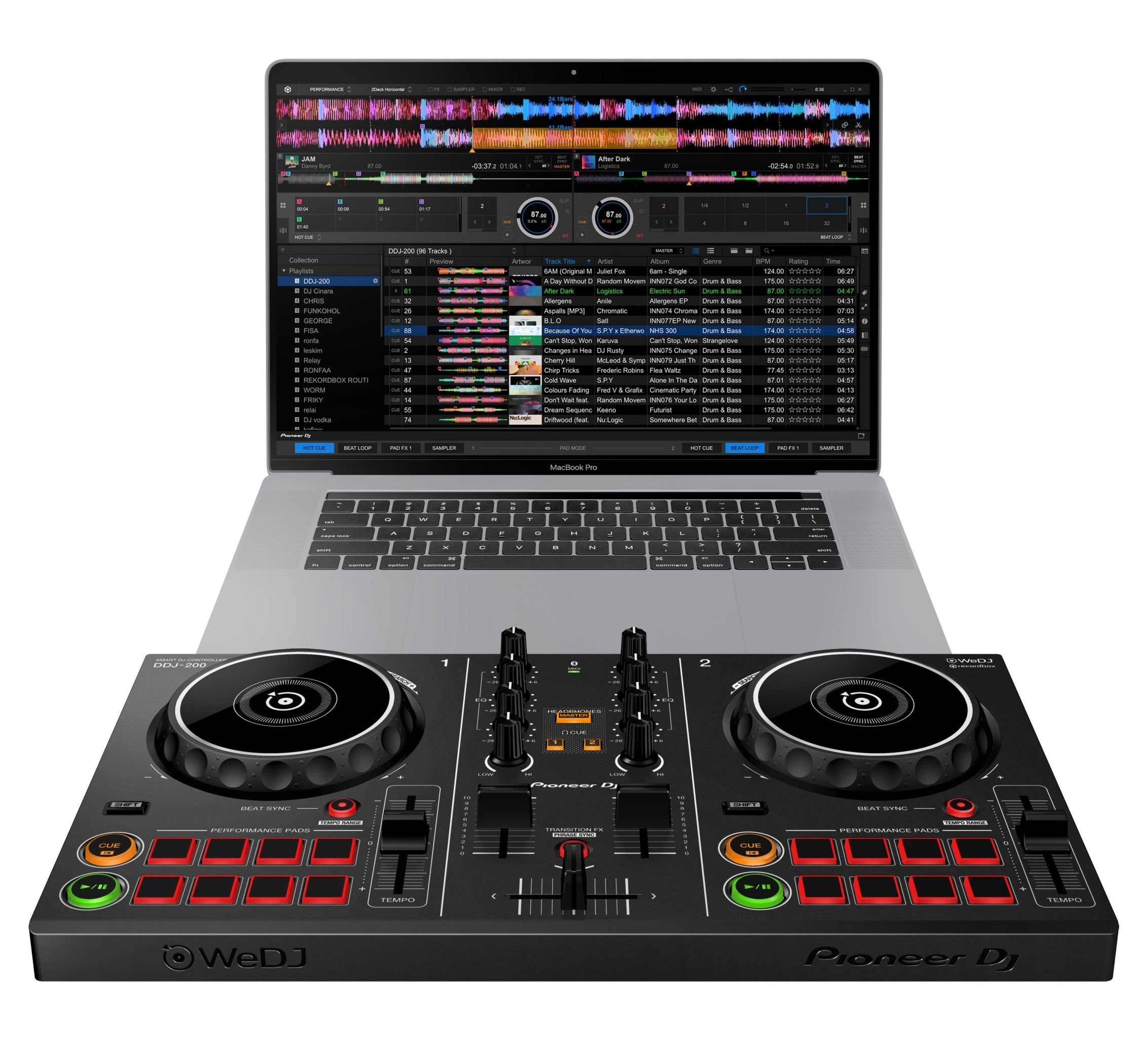 Pioneer DJ - DDJ-200 2-channel Smart DJ controller – stevesmusic 