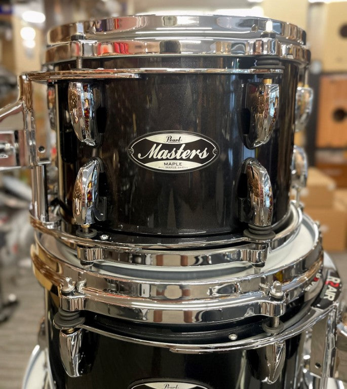 Pearl - Masters Maple 4-Piece ALL MAPLE Shell Kit Piano Black