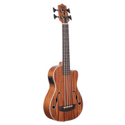 Kala - Journeyman Acoustic-Electric U-Bass with F-Holes Ukelele Bass Guitar  - UBASS-JYMN-FS