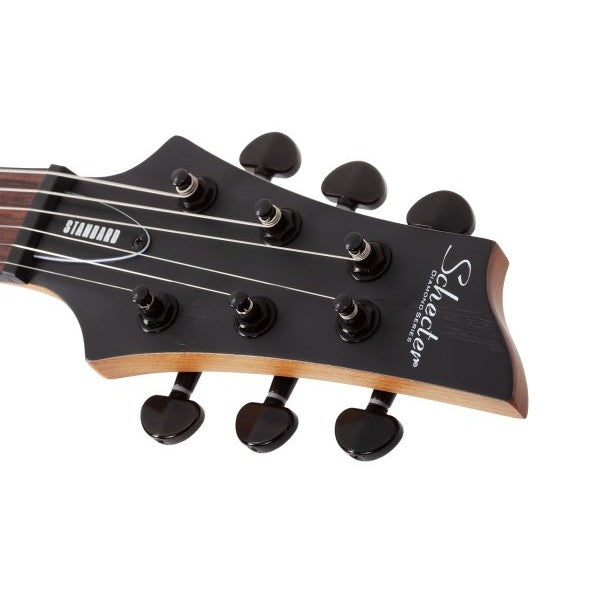 Schecter - C-1 Standard Electric Guitar, Black Fade Burst Burl - 3950-SHC