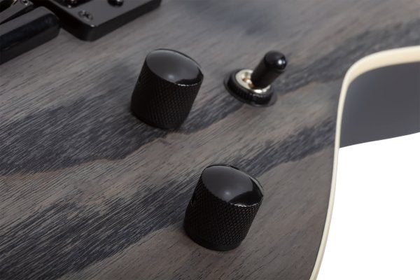 Schecter - C-1 Standard Electric Guitar, Black Fade Burst Burl - 3950-SHC