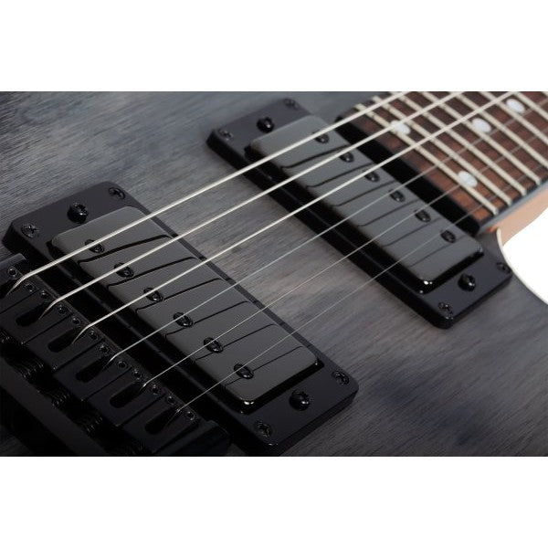 Schecter - C-1 Standard Electric Guitar, Black Fade Burst Burl - 3950-SHC