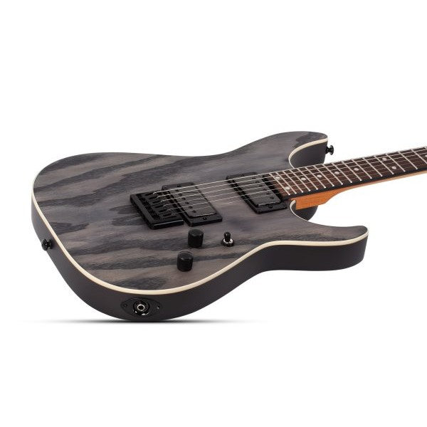 Schecter - C-1 Standard Electric Guitar, Black Fade Burst Burl - 3950-SHC