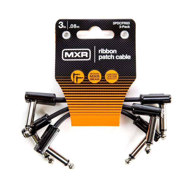 MXR - 3" Ribbon Patch Cable (3 Pack) - 3PDCPR03