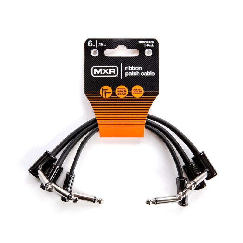 Dunlop - MXR 6" Ribbon Patch Cable (3 Pack) - 3PDCPR06