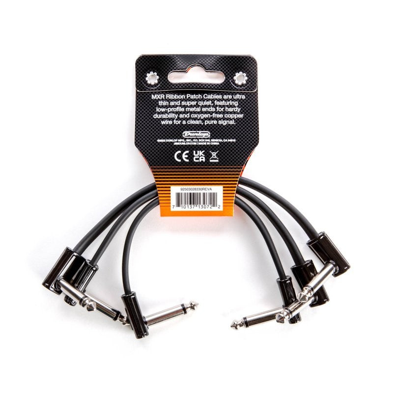 Dunlop - MXR 6" Ribbon Patch Cable (3 Pack) - 3PDCPR06