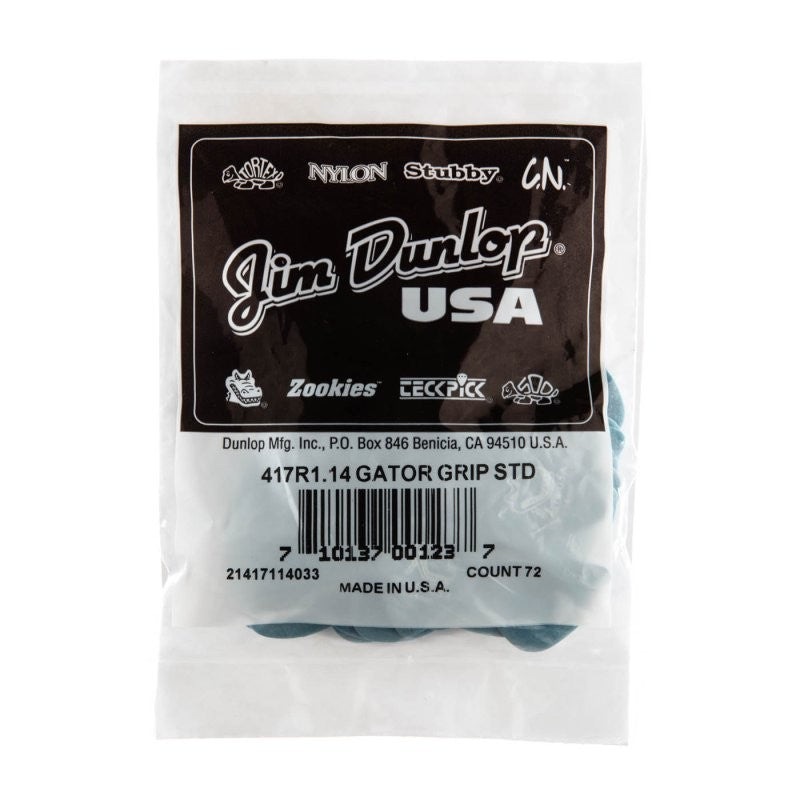 Dunlop - 1.14mm Gator Grip Guitar Pick (72/bag) - 417R-114