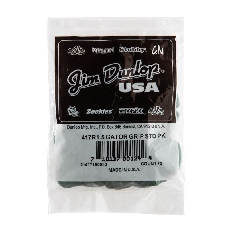 Dunlop - 1.50mm Gator Grip Guitar Pick (72/bag) - 417R-150