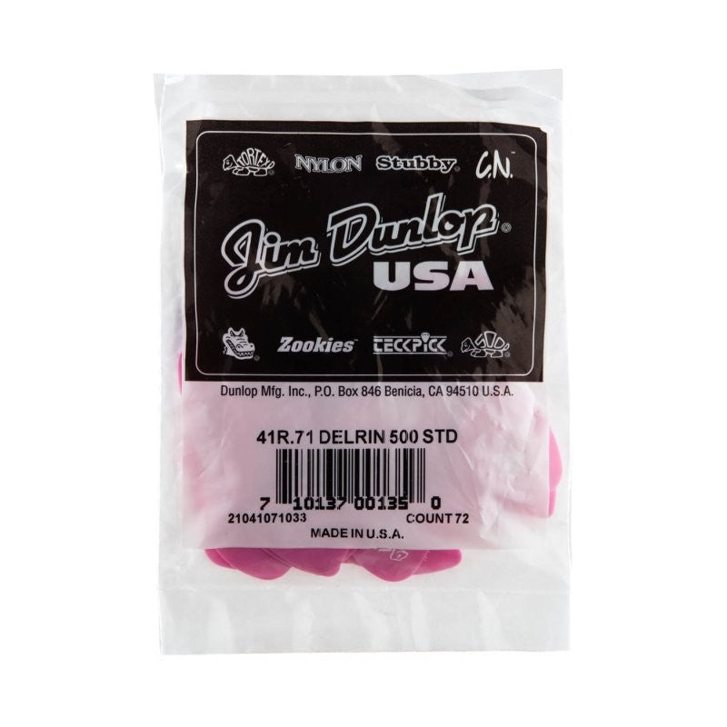 Dunlop - .71mm Delrin 500 Guitar Pick (72/bag) - 41R-71