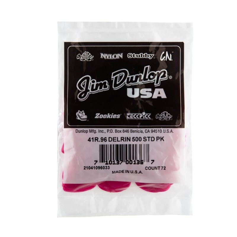 Dunlop - 0.96mm Delrin 500 Guitar Pick (72/bag) - 41R-96